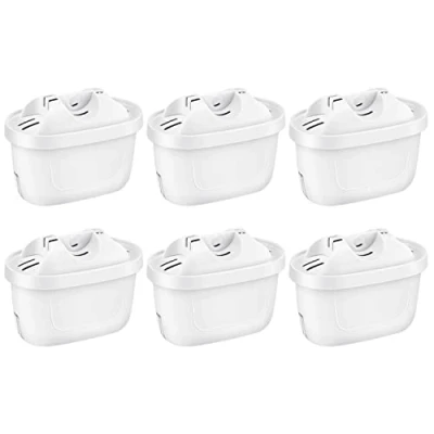 Image of 6 Pack of Water Filter Cartridges Compatible with Brita Maxtra+, Style, Mavea Elemaris XL Tank