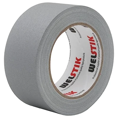 Image of WELSTIK Wide Gaff Tape 50MM*30.2M Gaffa Matt Cloth Tape, Gray