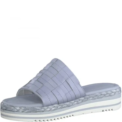 Image of Marco Tozzi Women&#039;s Damen 2 27211 28 Leder Pantolette SandalBlue*5 UK