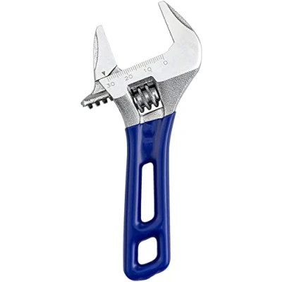 Image of Wide Opening Stubby Adjustable Wrench Spanner with Short Handle Chrome Vanadium Steel Forged (5&quot;)