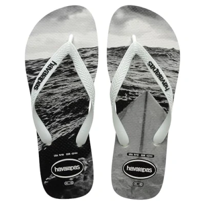 Image of Havaianas Men Hype, White/White/Black/Grey, 2