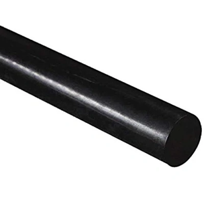 Image of HDPE High Density Polyethylene Round Rod, Black 50mm Diameter x 300mm Long Grade A PE 500