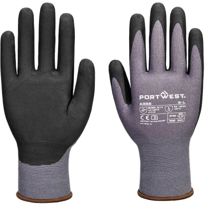 Image of Portwest ESD 15 Nitrile Essential Multipack (Pk12) Grey/Black XL