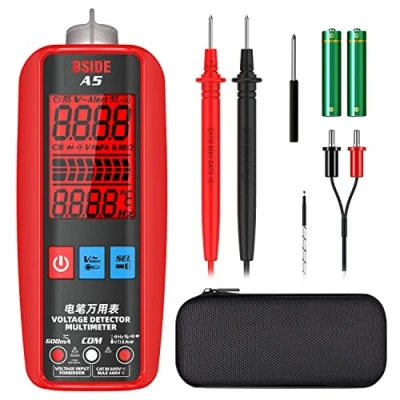 Image of BSIDE Digital Multimeter, A5 Automatic Multi Tester Measures AC DC Voltage Current Cap Ohm Hz Diode Continuity NCV Mode