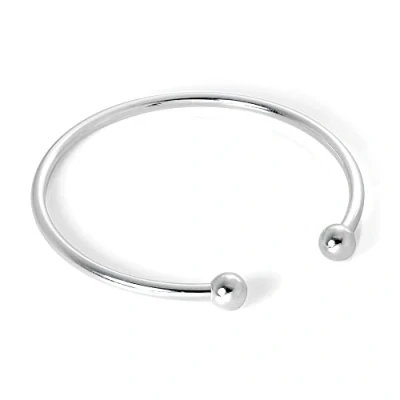Image of Sterling Silver Adult 65mm Hollow Torque Bangle