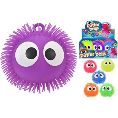 Image of Kandy Toys TY1683 Kandytoys Big Eye Puffer Ball 6 Assorted Colours
