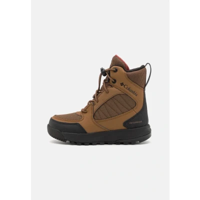 Image of Columbia Youth Portlander Omniheat Unisex Winter boots for kids, Size: 6, Light brown Textile/synthetics