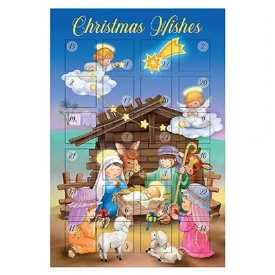 Image of Christmas Card Advent Calendar Nativity Design with Envelope (Nativity 0010)