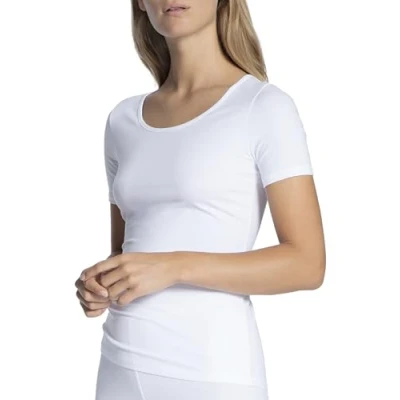 Image of Calida Women&#039;s Natural Comfort Vest, White (Weiss 001), 14 (Size: Small)