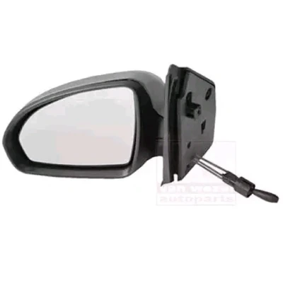 Image of A4518102116C22A, A4518110307C49L Wing mirror VAN WEZEL 2911813 Left primed Complete Mirror, Convex, for manual adjustment, Control: cable pull