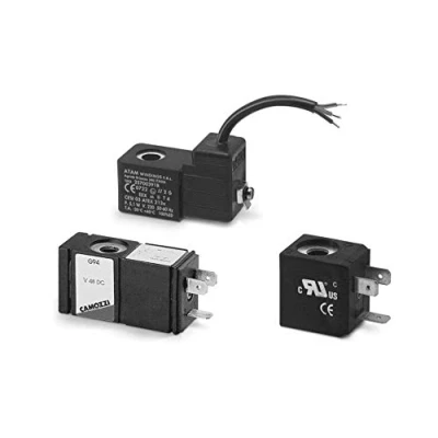 Image of Camozzi U73 Solenoid Coil, PPS, 22X22, 24V Dc