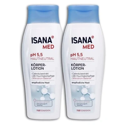 Image of ISANA MED Body Lotion pH 5.5 Skin Neutral 2 x 250 ml Pack of