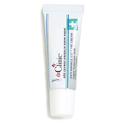 Image of Dr.Clinic Anti Wrinkle Eye Care Cream Aging, Firming Moisturizer Repair for Dark Circles, Under Bags with Organic Argan Oil, Vegan Hyaluronic Acid, Peptide Complex 15 ml.