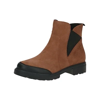 Image of CAPRICE Women&#039;s 9 25451 41 Flat Ankle Boot, Mocha, 6 UK