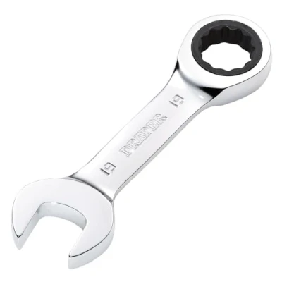 Image of Draper HI TORQ Metric Stubby Ratchet Combination Spanner, 19mm