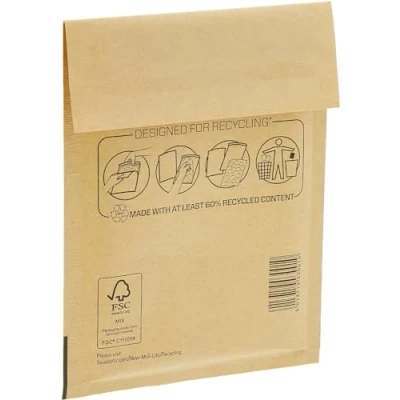 Image of Bankers Box Bubble Padded Bag 110x160mm (Number 11) for Freight Protection, 100 Envelopes