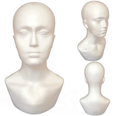Image of Foam Male Display Mannequin Head Dummy Wigs Hat Scarf Stand