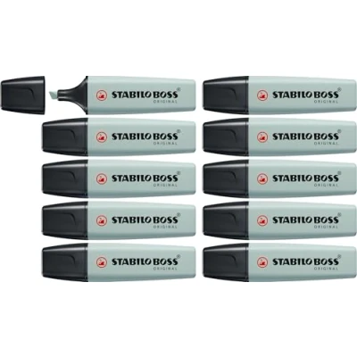 Image of Highlighter STABILO BOSS ORIGINAL NatureCOLORS Pack of 10 Earth Green
