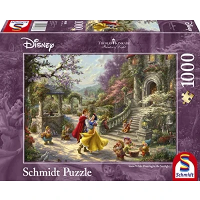 Image of Schmidt Spiele Thomas Kinkade: Disney Snow White Dancing with the Prince 2021 edition (1000pc) Puzzle Ages 12+