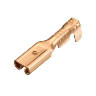 Image of Heschen Female Spade Quick Splice Crimp Terminals, 2.8mm Connector, Non Insulated, 100 pcs