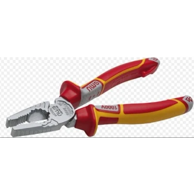 Image of NWS 1093 49 VDE 180 SB Number 49&quot;CombiBolt&quot; Combination Pliers, Silver/Red, mm