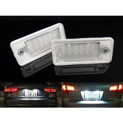 Image of RZG 2x LED Licence Number Plate Light White Canbus For A3 S3 RS3 A4 S4 RS4 A5 A6 S6 RS6 A8 S8 Q7