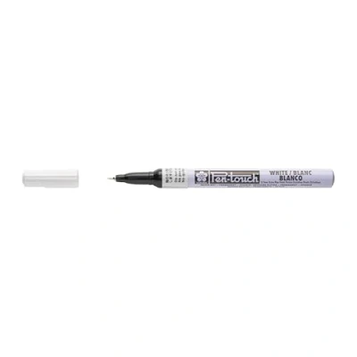 Image of Pen Touch Extra Fine Marker, Paint Ink, White, 0.023 x 4.9 1.9 cm 42100