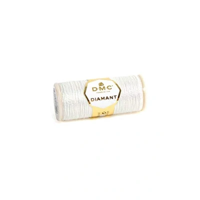 Image of DMC Diamant Metallic Needlework Thread, 38.2 Yard, White