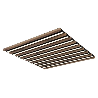 Image of Hayden Integrated LED Semi Flush Ceiling Light Matt Black Dimmable 2700 6500K Remote Control