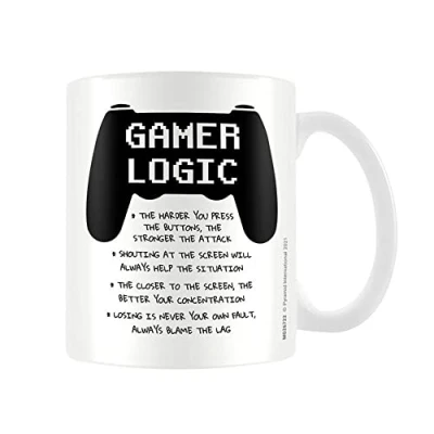 Image of Pyramid International Gamer Logic Mug (One Size) (White/Black)