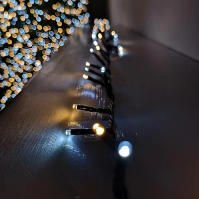 Image of Samuel ALEXANDER 50 LED 5m Indoor Outdoor Christmas Multi Function Battery Operated String Lights with Timer in Cool &amp; Warm White