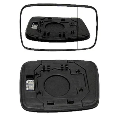 Image of Clip on Heated Base Wide angle Wing Mirror Glass fits Nissan X Trail 2001 to 2006 Right Driver Side