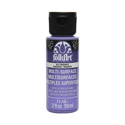 Image of FolkArt Multi Surface Metallic Acrylic Paint, Tanzanite, Small
