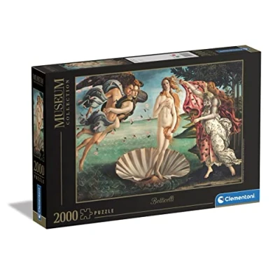 Image of Clementoni 32572 Museum Collection Puzzle Birth Of Venus Jigsaw 2000 Pieces, Made In Italy, For Adults