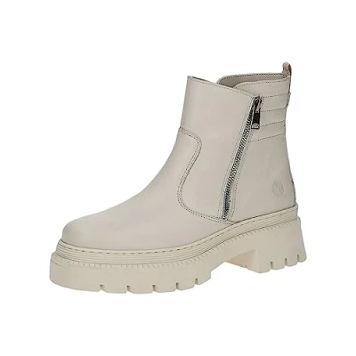 Image of CAPRICE Women&#039;s 9 25230 41 Lace Up Heeled Ankle Boot, Beige Nappa, 6 UK