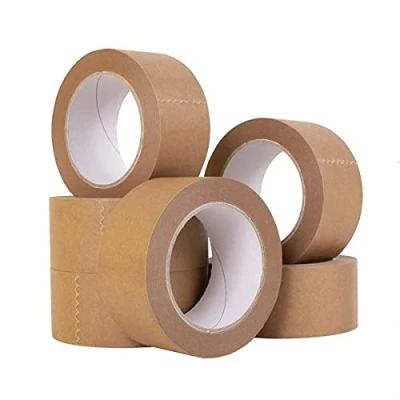 Image of Brown Kraft Tape 50mm x 50m Picture Framing Paper Eco Friendly Sabco (3)