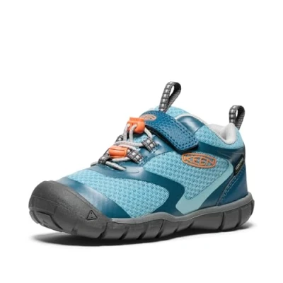 Image of Keen Tread Rover WP Unisex Hiking shoes for kids, Size: 4, Blue Textile/synthetics