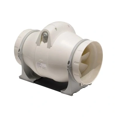 Image of CATA Extruder Helicocene Joint Model Duct in Line 160/560 Extractor High Performance and Low Noise Fan with 2 Speed Levels Energy Efficiency Class B, PP plastic, Colour White, 180 x 244