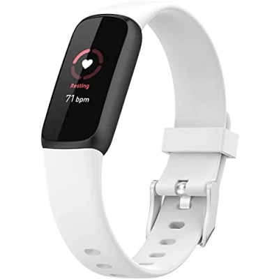 Image of Shieranlee Watch Band Compatible with Fitbit Luxe Activity Tracker Replacement Silicone Strap,large size