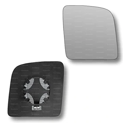 Image of Less4spares Replacement Wing Mirror Glass Right Compatible with Ford Transit Connect 2002 2013 CLIP ON Driver Off side Heated Convex