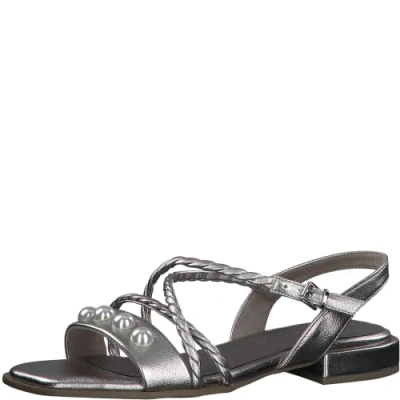 Image of MARCO TOZZI Women&#039; 2 88104 20 Sandal, Platinum, 5 UK