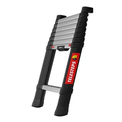Image of Telescopic ladder 4.1m from TELESTEPS I Made in Sweden Prime Line Compact quality with patented premium design Triangular stiles EN 131 certified 72241 781
