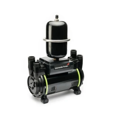 Image of Salamander Pumps CT60 Bathroom Universal Pump 1.8 Bar Pressure Twin End Suitable for All (+ or ) Gravity Fed Systems WRAS Approved