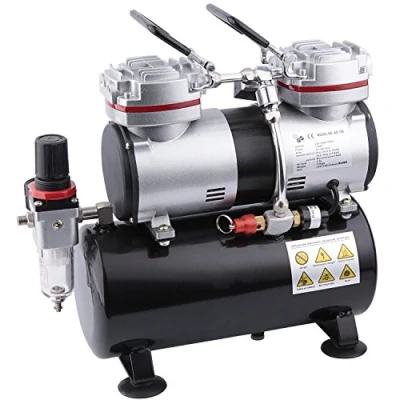 Image of Fengda FD 196 Airbrush Mini Compressor with 3,5L Air Tank / 4Bar/ 6 Bar/Auto Stop/Start