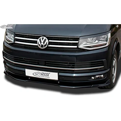 Image of RDX RDFAVX30723 Front Spoiler VARIO X T6 2015+ for painted &amp; unpainted bumper Lip Splitter, Black, 58.0 cm*172.0 cm*8.0 cm