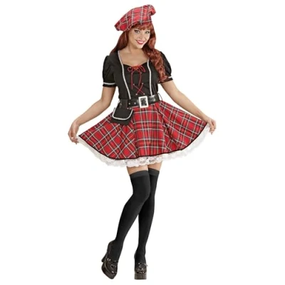 Image of Ladies Bonnie Scot Costume Small UK 8 10 for Scottish Scotland Fancy Dress