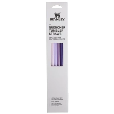 Image of Stanley Reusable Quencher Straws 4 Pack of BPA Free, for Clean Drinking Perfect Stanley&#039;s 40oz Tumblers Purple