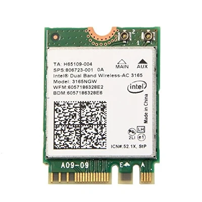Image of Intel 3165 3165NGW 3165AC Dual Band Wireless AC Bluetooth4.0 Mini NGFF Wifi Card 802.11AC