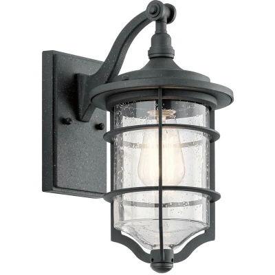 Image of Royal Marine 1 Light Small Outdoor Wall Lantern Black IP44, E27
