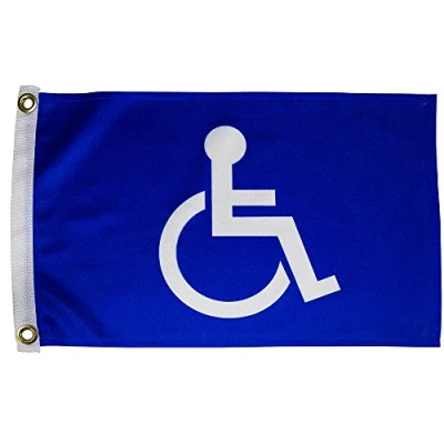 Image of Search &#039;N Rescue Unisex Handicap Flag 12x18 Flag, Blue, 12&quot;X18&quot;